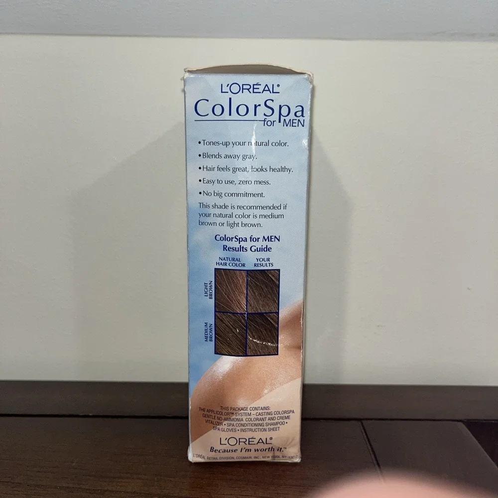 Vintage Loreal Paris Casting Creme Colorspa For Men 50 Medium Brown HTF